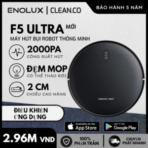 2025 NEW ENOLUX DB300/DB100/F5 Robot Hút Bụi Thông Minh Sạc Tự Động Cảm Biến Thông Minh ( Quét,Hút,Lau 3 Trong 1)