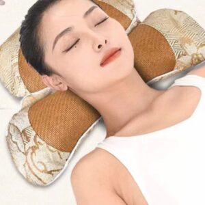 Gối ngải cứu thảo dược điều hoà có đệm đầu và cổ giảm đau mỏi cổ vai gáy lưu thông khí huyết ngủ ngon giấc