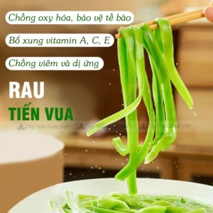 Rau tiến vua 100g, rau cung đình sấy khô, hàng loại 1, giòn ngon, xanh mướt