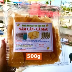 Bánh phồng tôm Năm Căn Đặc sản Cà Mau GÓI 500G Loại 35% tôm THƠM NỒNG NGON KHÓ CƯỠNG