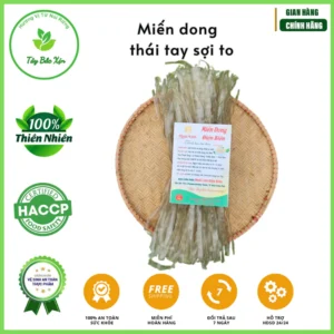 Miến dong thái tay, sợi to, miến dong Điện Biên, hàng chuẩn, an toàn cho sức khỏe