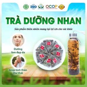 Trà Dưỡng Nhan Mix 7 Vị Dưỡng Nhan Táo Đỏ, Hoa Cúc, Hoa Hồng, Hoa Nhài, Long Nhãn, Kỳ Tử, Cỏ Ngọt