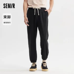 Semir Quần Tây Nam Mùa Hè 2024 Phong Cách Mới Thoáng Mát Cảm Giác Dây Rút Quần Legging Ống Rộng Phong Cách Thể Thao Chạy Bộ Quần Dài Đến Mắt Cá Chân