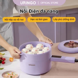 Nồi điện URINGO chống dính đa năng hấp hầm xào 3L