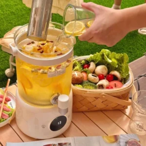 Bình đun, giữ nhiệt Olayks dung tích 2,8L có lõi lọc trà vòi xả nước chính hãng -Bambobi