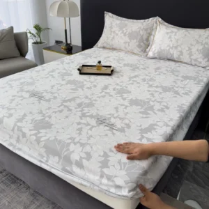 Bộ chăn ga gối lụa thái 4 món chăn chần bông nhập khẩu hàng cao cấp mềm mịn mát lạnh (chuẩn hàng loại 1)