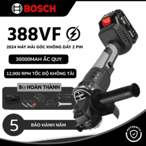 Máy mài pin BOSCH 388VF, không dùng than - Máy cắt pin cầm tay vân gỗ cao cấp Máy mài pin sạc