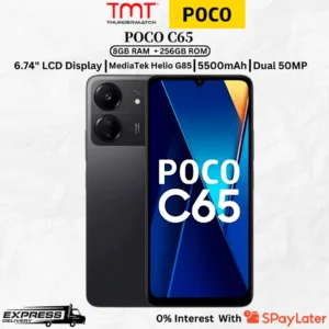 POCO C65 8GB+256GB Chipset mạnh mẽ MediaTek Helio G85 3 Camera AI 50MP, Bảo hành 24 tháng
