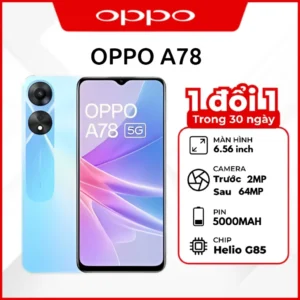 Điện thoại Oppo A78 5G 8+8GB RAM/256GB ROM - Hàng có sẵn - Bảo hành 2 năm