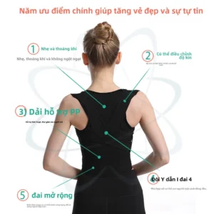 Đai chỉnh sửa tư thế cho nam và nữ, đai chỉnh sửa tư thế vô hình cho người lớn để ngăn ngừa gù lưng và lưng gãy
