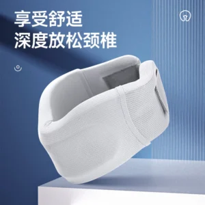 Bảo vệ cổ bằng lụa băng, dụng cụ chỉnh cổ về phía trước cột sống cổ cho nữ, dụng cụ thần thánh bảo vệ cổ thoải mái chống đầu xuống văn phòng