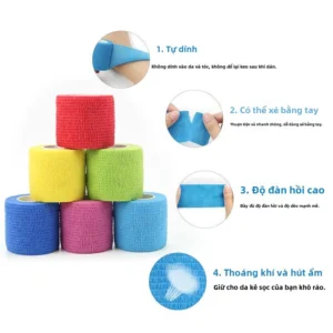 Nhà máy bán trực tiếp băng dán đàn hồi, băng không dệt, băng thể thao, băng dán tự dính