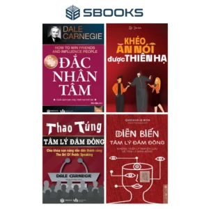 Combo 4 Cuốn: Đắc Nhân Tâm + Khéo Ăn Nói Được Thiên Hạ - Thao Túng Tâm LÝ Đám Đông - Diễn Biến Tâm Lý Đám Đông