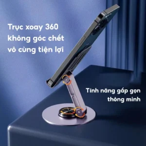 Giá Đỡ Điện Thoại Ipad Kim Loại Để Bàn K39 K30 Đế Xoay 360 Độ, Kệ Đỡ Điện Thoại Bằng Hợp Kim Nhôm Gấp Gọn Tiện Lợi
