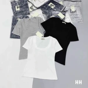 Áo cotton zip Đẹp cổ chữ u bọc viền to phom ôm co dãn  5.0  1 đánh giá 6 Sold