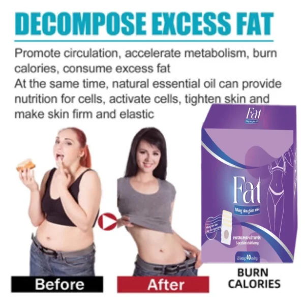 FAT Miếng Dán Giả Sản Phẩm Giảm Cân Hot Nhất Năm Nay Đến Từ , Dán 3 Ngày Là Ốm, Dán Trước Khi Ngủ