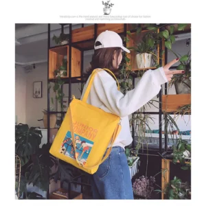 Nhật Bản Phong Cách Preppy Phong Cách Canvas Túi Messenger Đường Phố Học Sinh Túi Đeo Vai Hàng Ngày Chống Thấm Nước