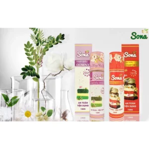 Xả vải khô lưu hương lâu 24h, nước xịt thơm quần áo Sona 100ml150ml làm mềm vải tiết kiệm thời gian giặt giũ quần áo