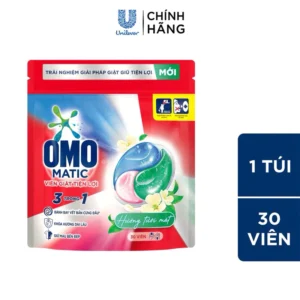 VIÊN GIẶT OMO MATIC TIỆN LỢI 3 TRONG 1 – SỨC MẠNH GIẶT GIŨ VƯỢT TRỘI TRONG 1 BƯỚC THẢY