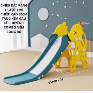 Cầu trượt cho bé trong nhà hình kì lân, ngựa, robot, khủng long, lai, voi TẶNG FULL QUÀ