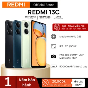 Điện thoại XIAOMI Redmi 13C (8GB RAM/256GB ROM) 5G - Hàng Chính Hãng